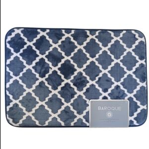 Baroque Velvet Memory Foam Bath Mat
